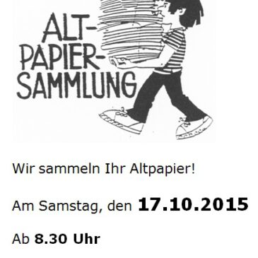 Altpapiersammlung