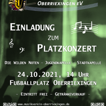 Einladung zum Platzkonzert 24.10.