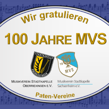 Gratulation dem Patenverein Sachsenheim