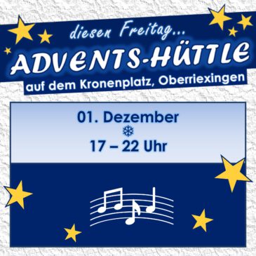 Freitag 1.12.: Adventshüttle