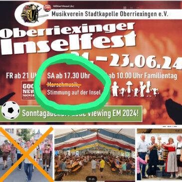 Heute: Stimmung auf der Insel!