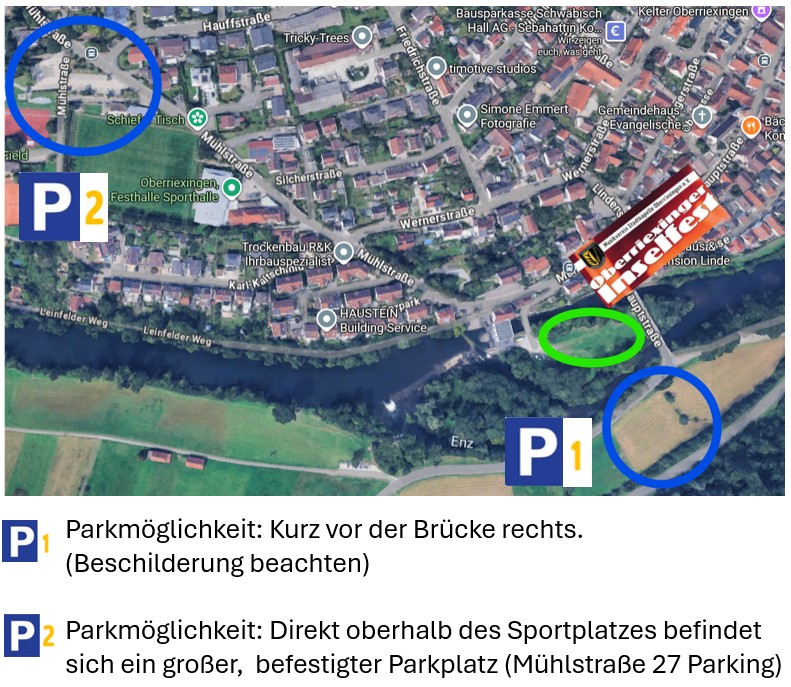 Parkplatz Inselfest Oberriexingen