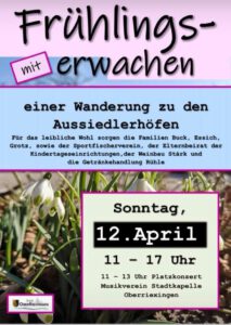 Platzkonzert Sonntag 12. April um 11:00 – 13:00