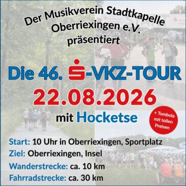 46. S-VKZ-Tour: Oberriexingen ist Start und Ziel